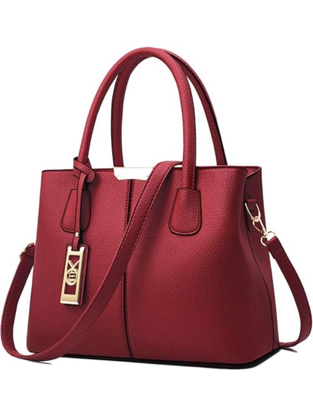 Women's D Wine Shoulder Tote Bags Top Handle Satchel Purses and Handbags